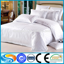 Alta qualidade atacado branqueado hotel branco conjunto de cama